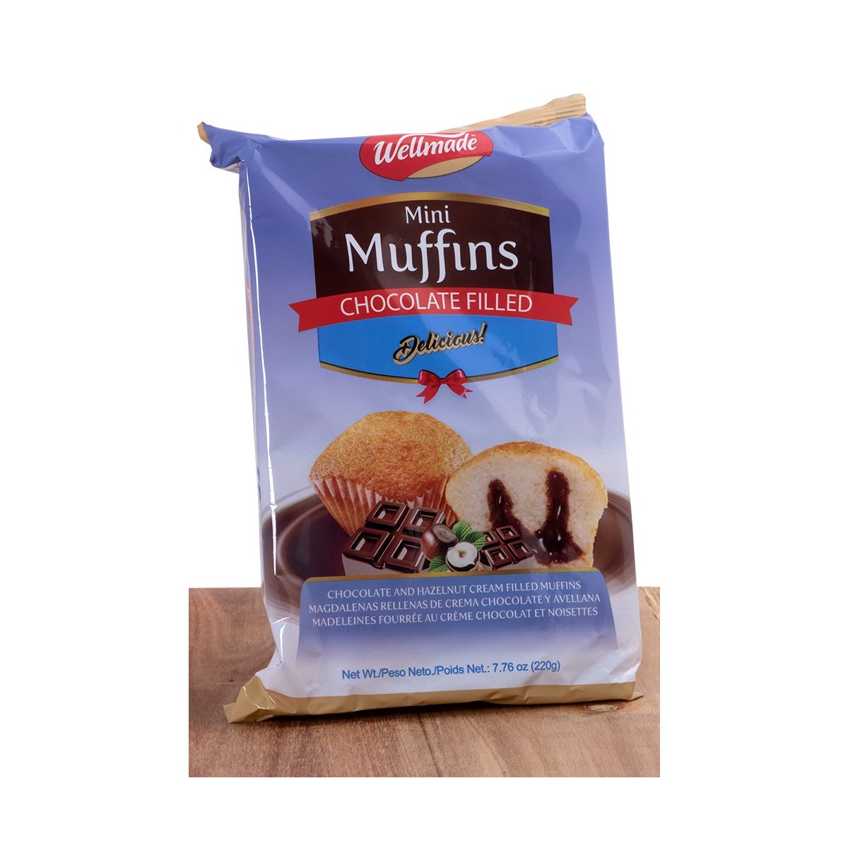 Wellmade Chocolate Filled Muffins 220g * 16